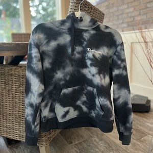 Tie dye size small Champion hoodie.